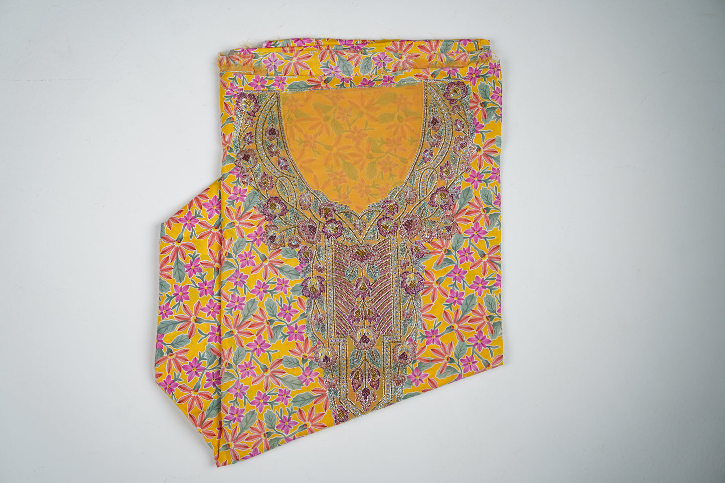 Piece No. 74 – Soleil d’Or | Golden Sun Floral Embroidered Dress