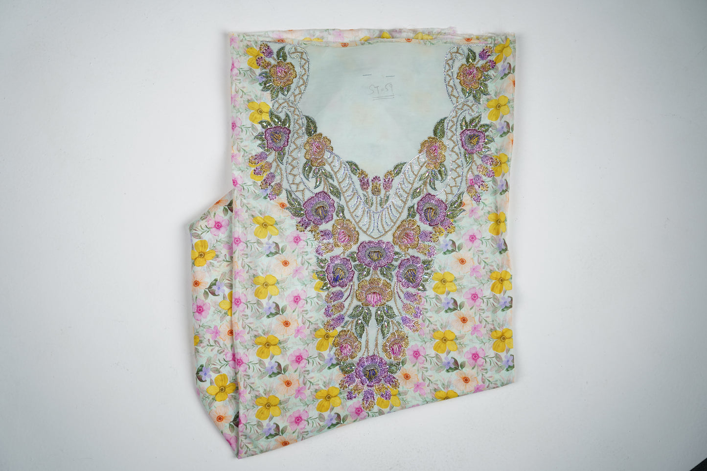 Bel Jardin d’Or | Golden-Lilac Flora Fabric