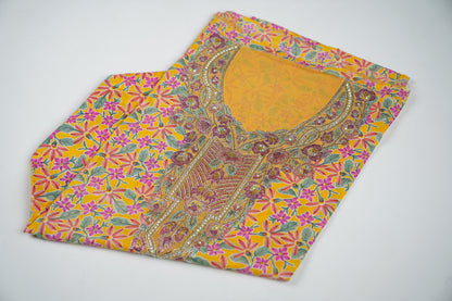 Piece No. 74 – Soleil d’Or | Golden Sun Floral Embroidered Dress