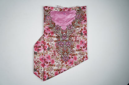 Rose Sauvage | Wild Bloom Embroidered Fabric