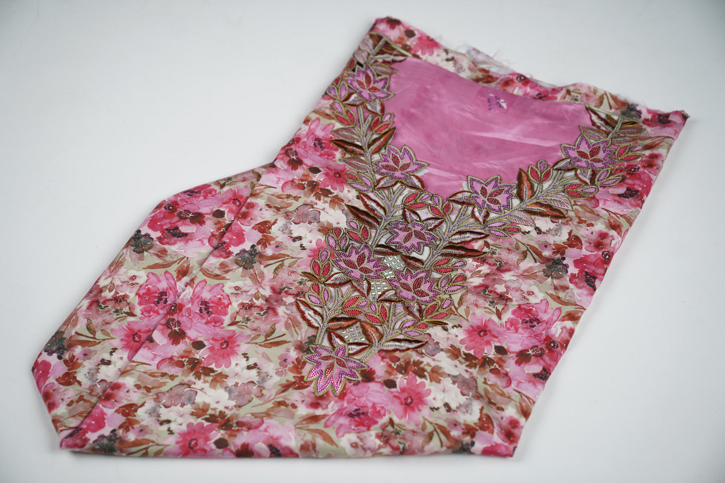 Rose Sauvage | Wild Bloom Embroidered Fabric