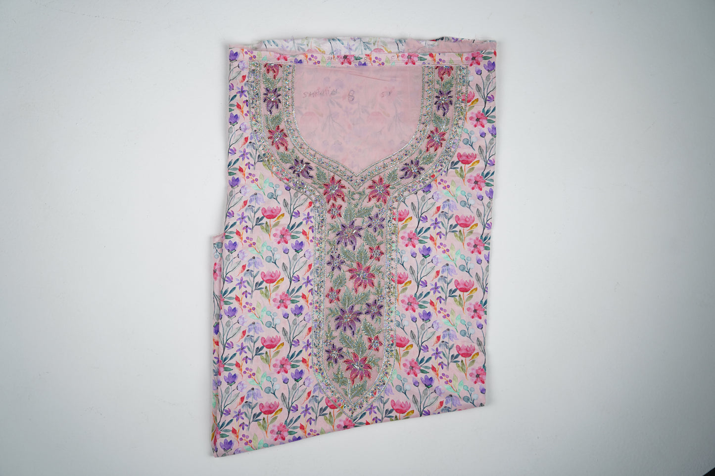 Bel Jardin Pastel | Dreamy Pastel Floral Embroidered Fabric