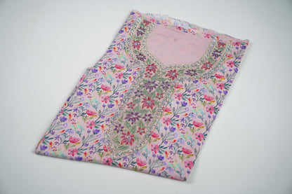 Bel Jardin Pastel | Dreamy Pastel Floral Embroidered Fabric