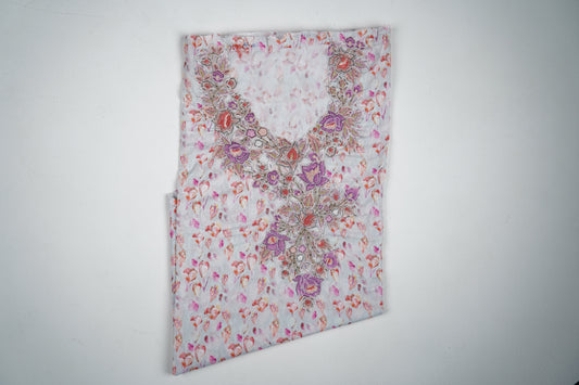 Bel Doux Pétale | Soft Floral Fabric with Petal-Inspired Embroidery