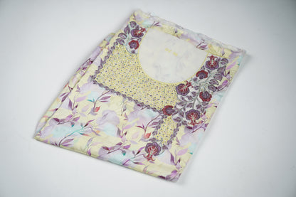 Bel Lilas Doré |  Golden and Lilac Embroidery