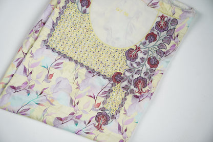 Bel Lilas Doré |  Golden and Lilac Embroidery